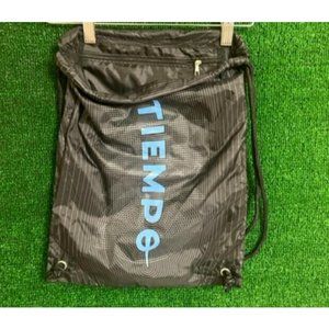 Nike Tiempo Backpack Drawstring Cleat Bag Soccer Football Black New